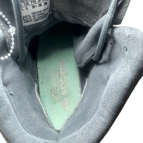 Adidas Tubular Invader Strap Onix Gray/Ice Green Sneakers Women's Size 7.5 Punk - Picture 8 of 9